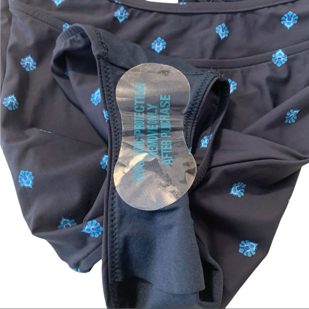 Seafolly Sunflower border Maillot Swimsuit Blue 4 - Picture 11 of 15